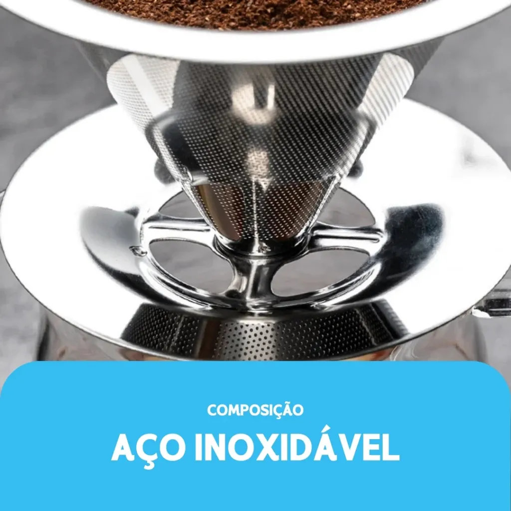 Filtro Coador Inox Reutilizável 103 Premium