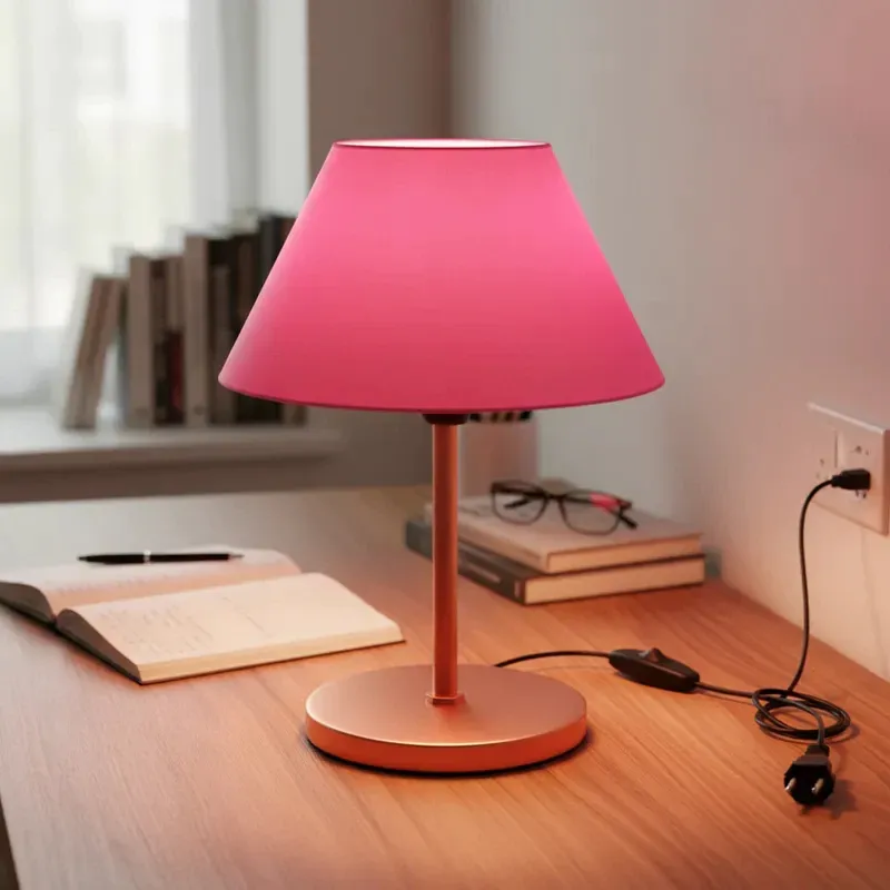 Luminária de Mesa Abajur Cúpula Injetada