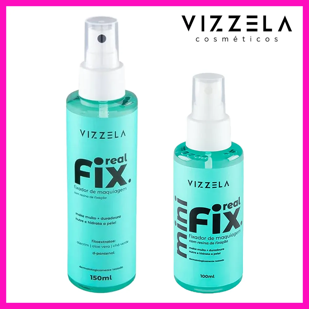 Vizzela Real Fix Durabilidade e Resistência para a Make